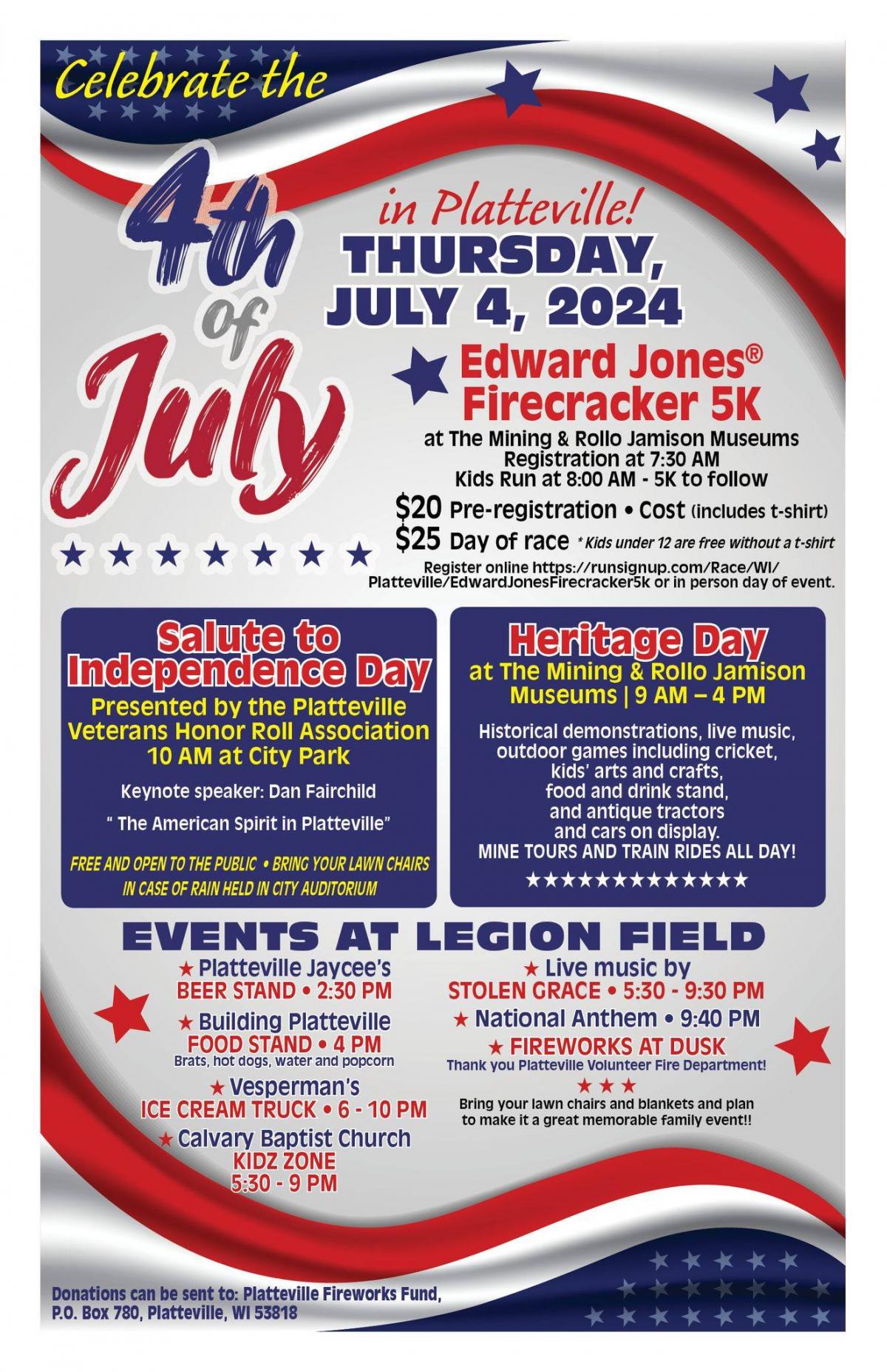 Platteville 4th of July Flyer